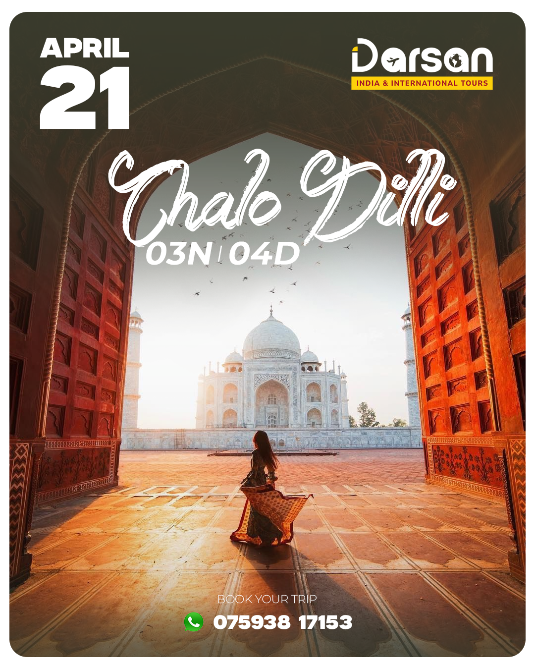Chalo Dilli Group Tour Package April 21